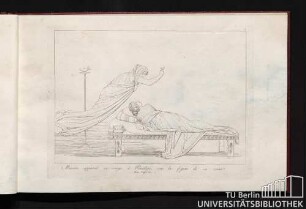 Minerve apparoit en songe à Pénélope, sous la figure de sa soeur. Hom. Odys. Cha. 4