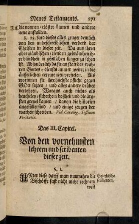 271-276, Das III. Capitel