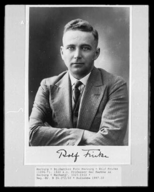 Rolf Fricke (1896-?), 1933 a.o. Professor der Rechte in Marburg