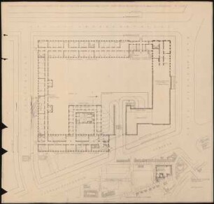 Kassenzahnärztliche Vereinigung Deutschlands, Berlin-Wilmersdorf: Bebauungsvorschlag: Lageplan 1:250