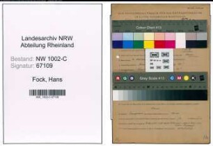 Entnazifizierung Hans Fock, geb. 09.10.1897 (Kaufmann)