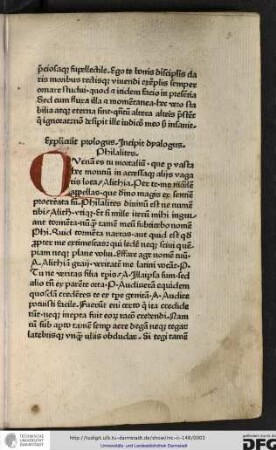 Incipit dyalogus.