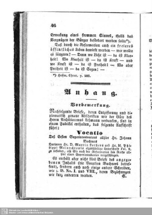 Enthaltend mehrere, noch ungedruckte, Briefe Luthers, Spalatins, Melanchthons und Anderer, an den Rath zu Oschatz