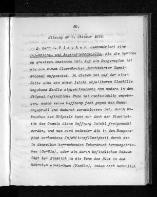 Sitzung am 7. Oktober 1924.