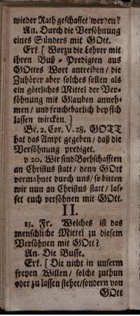 II. [Die Busse und die dazu gehörigen Stücke]