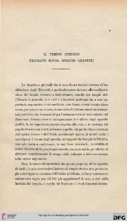 46.1918: Il tempio etrusco figurato sopra specchi graffiti