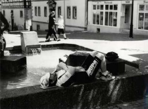 Radfahrer-Rast in Möckmühl