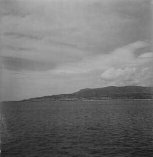 Panoramaaufnahme : Blick vom Meer zum Festland