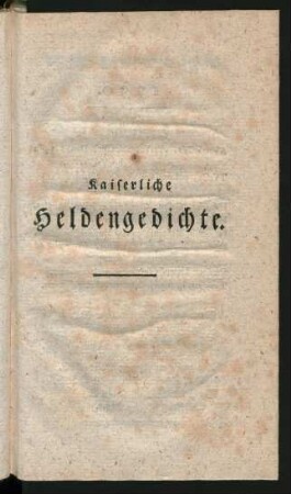 Kaiserliche Heldengedichte