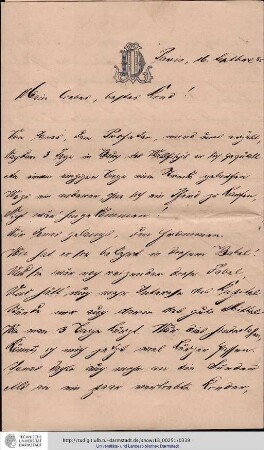 Brief vom 16.09.1885