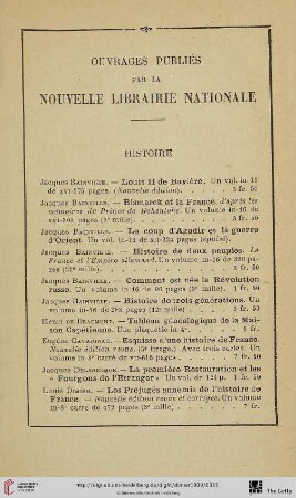 Ouvrages publiés par la Neuvelle Librairie Nationale