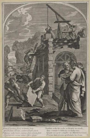 Bildnis des Heiligen Bruno (beim Bau der Grande Chartreuse)