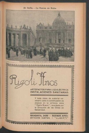 De Italia : La Pascua en Roma