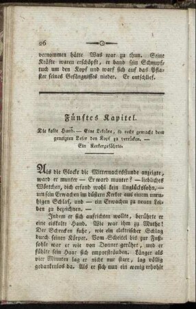 Fünftes Kapitel. Die kalte Hand. [...]