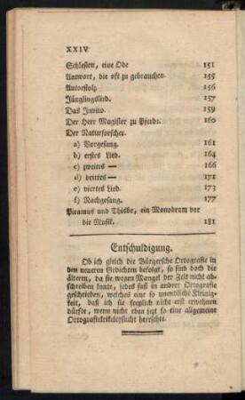 Entschuldigung