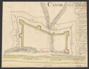 Idée de la nouvelle fortification de Cochin : le 6. aoust. 1714