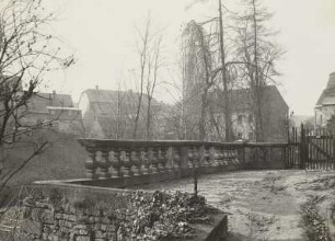 Dahlen, Schloss, Balustrade zum Garten