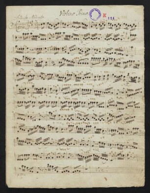 1-16, Violino I.