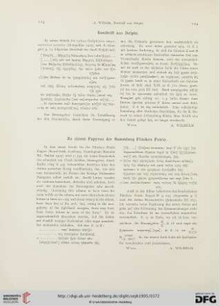Band 8: Zu einem Papyrus der Sammlung Flinders Petrie