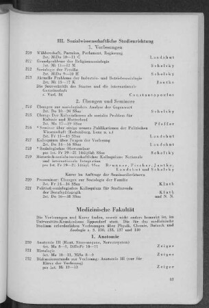III. Sozialwissenschaftliche Studienrichtung