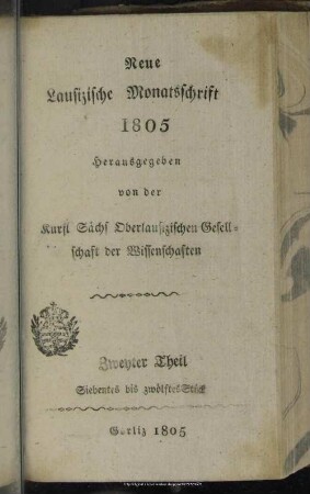 1805,7/12: Neue lausizische Monatsschrift