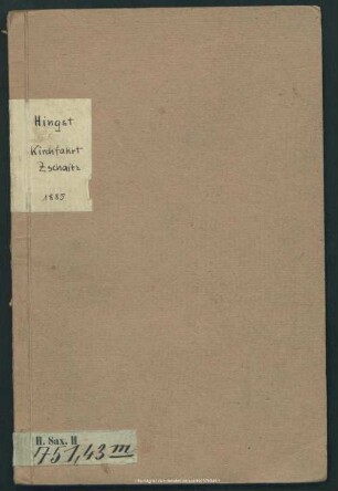 Geschichtliches über die Kirchfahrt Zschaitz : (Ephorie Leisnig.)