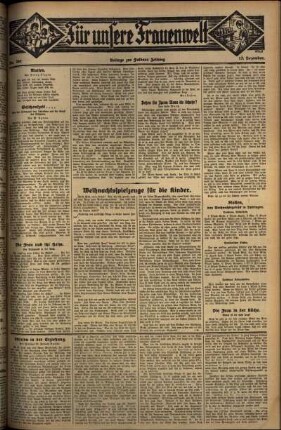 Zweite Ausgabe vom Freitag, den 12. Dezember 1930.