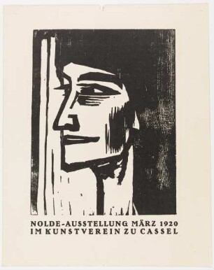 Flugblatt zur Nolde-Ausstellung März 1920