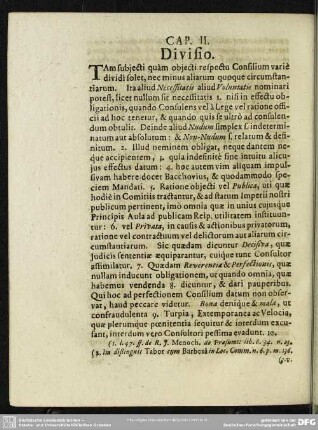 Cap. II. Divisio
