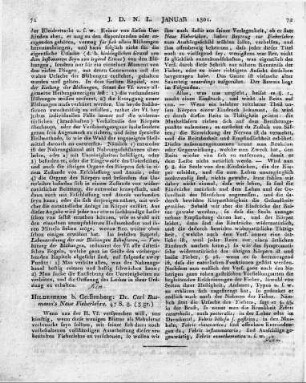 Hildesheim b. Gerstenberg: Dr. Carl Busmann's Neue Fieberlehre. 47 S. 8.
