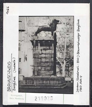 Braunschweig: Burglöwe, Südseite 1166