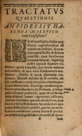 Tractatus de confessionibus maleficorum et Sagarum recognitus