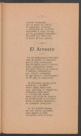 El arresto