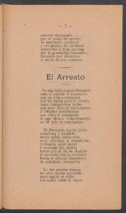 El arresto