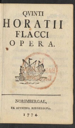 Qvinti Horatii Flacci Opera
