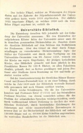 Universitäts-Bibliothek.