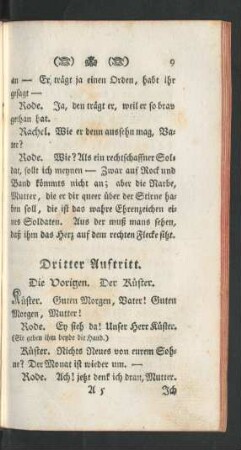 Dritter Auftritt. Die Vorigen. Der Küster