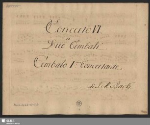Concertos - Mus.2662-O-2,6 : Arr : cemb (2) : [op. 1,6] : WarB YC 89