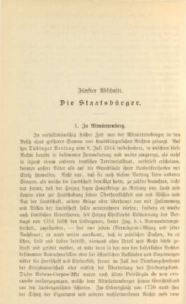 Fünfter Abschnitt. Die Staatsbürger
