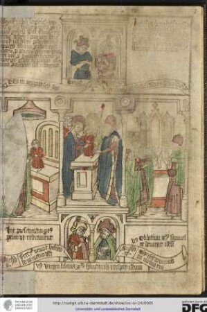 Versus: Virgo libana Christum Symeonis recepit istum.