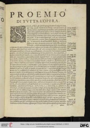 Proemio di tutta l'opera