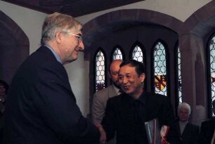 Freiburg im Breisgau: Rolf Böhme empfängt den Literatur-Nobelpreisträger Gao Xingjian