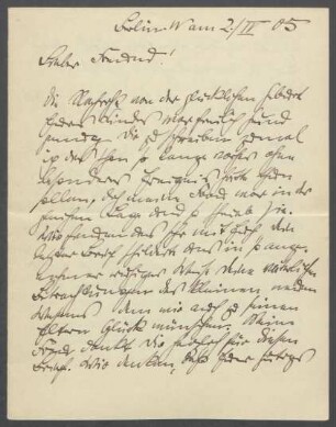 Brief von Georg Kolbe an Hermann Schmitt