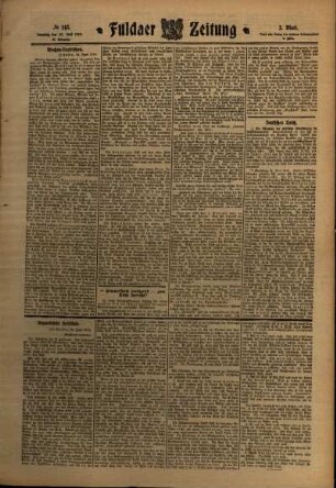Zweite Ausgabe vom Samstag, den 25. Juni 1910.