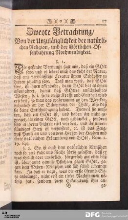 Zweyte Betrachtung.
