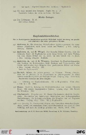 Kupferstichhandbücher (Nr. 951-991)