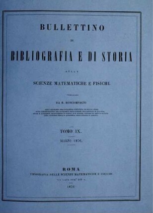Tomo IX. Marzo 1876.
