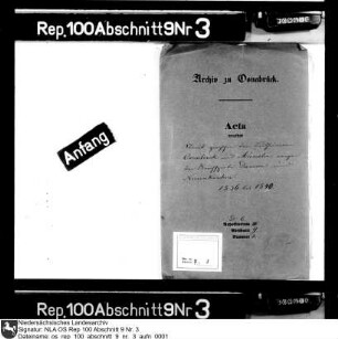 Streit zwischen den Bistümern Osnabrück und Münster wegen der Kirchspiele Damme und Neuenkirchen