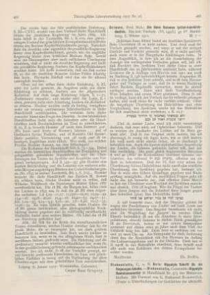 492-495 [Rezension] Diobouniotis, Constantin, Hippolyts Danielcommentar in Handschrift Nr. 573 des Meteoronklosters