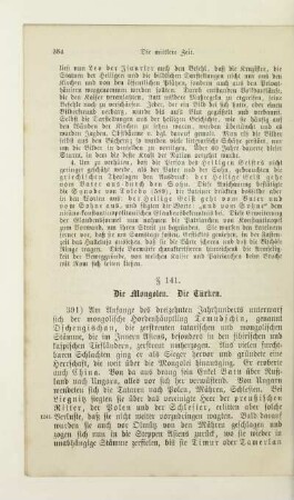 § 141. Die Mongolen. Die Türken